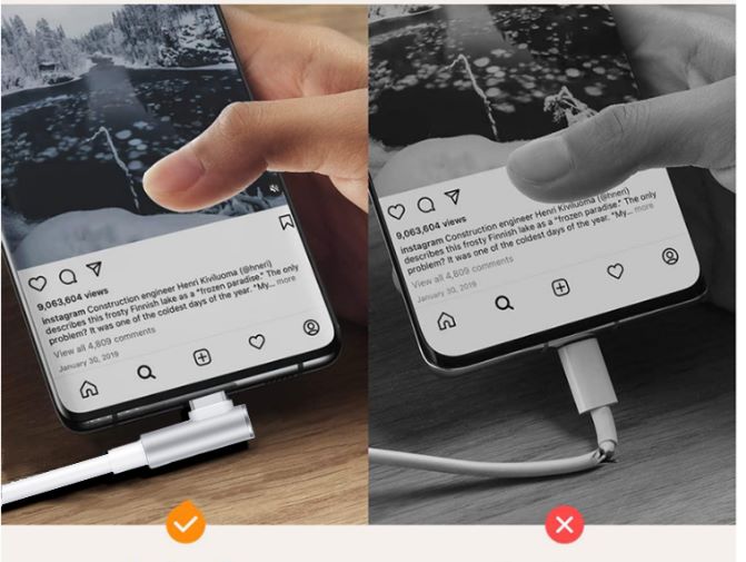 Cable Xiaomi Tipo C 90° Turbo Charge – Carga Rápida