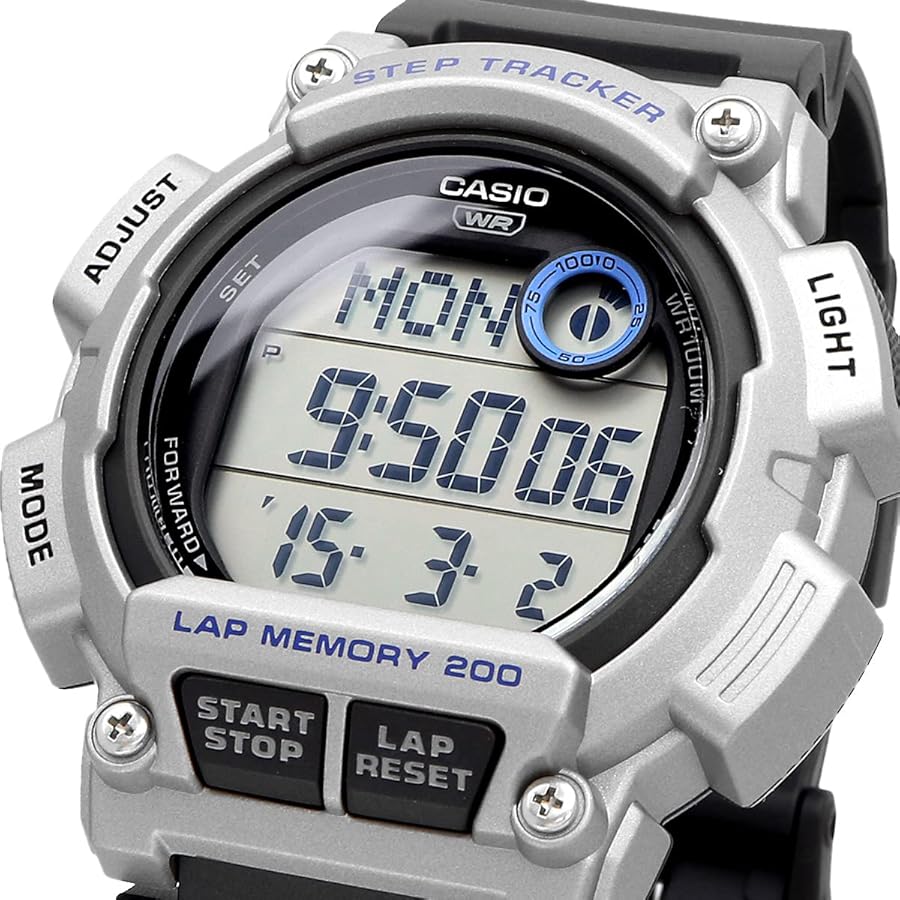 Reloj Casio WS-2100H-1A2V Digital con Sensor de Pasos